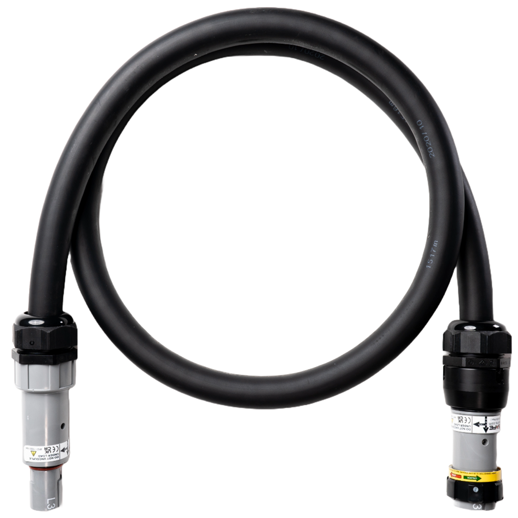 Rallonge aluminium Gdv noir 1x240 conf. fiche/prise Powersafe 10m