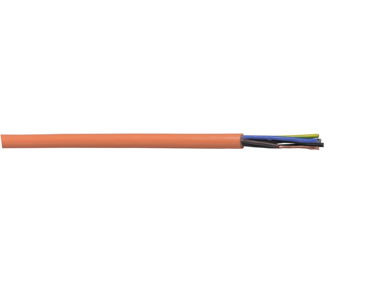 Câble PUR 5x2.5 3LNPE orange H07BQ-F