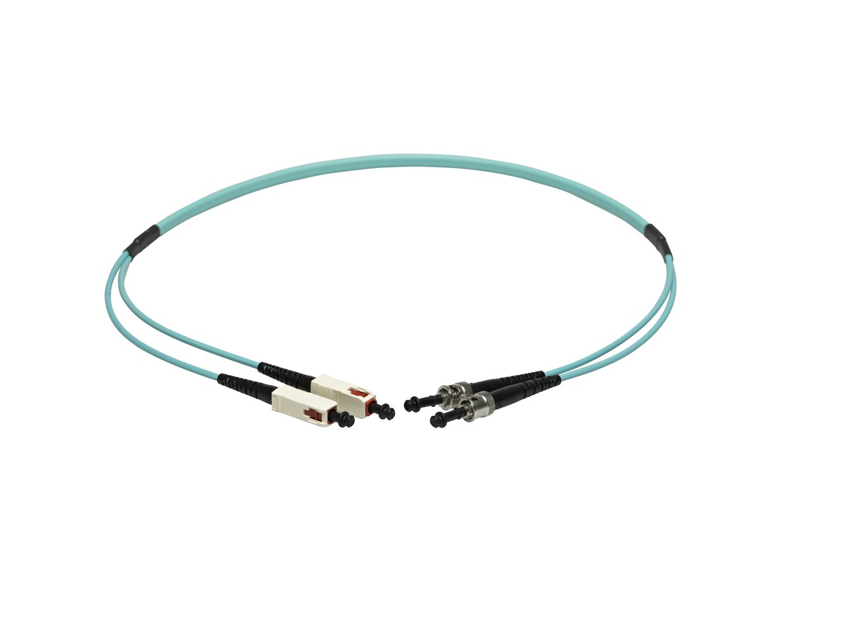 VL Dupl. Fig. 0 50/125 OM3 ST/SC tk 2.5m