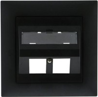 LAN UP60 Schrägauslassdose 2x Keystone EDIZIOdue 19 nr