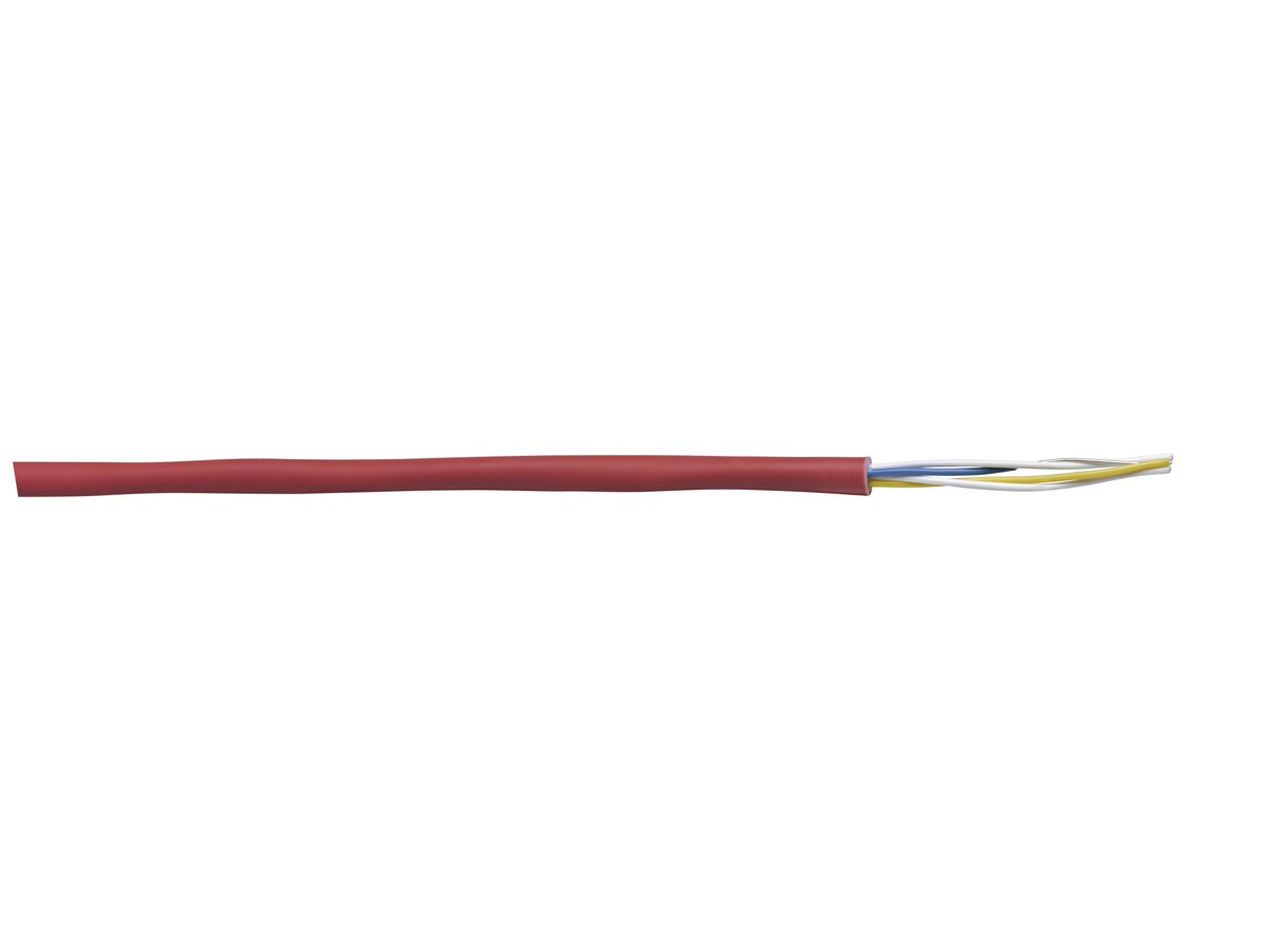 Câble détection incendie 2x2x0.8 sh rouge