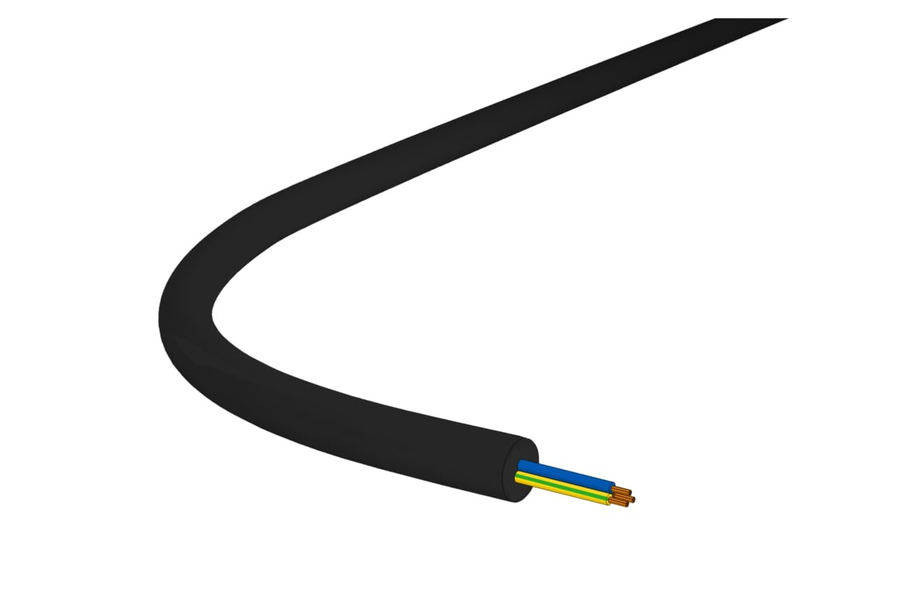 Gdv H07RN-F 3x1.5 LNPE schwarz Eca