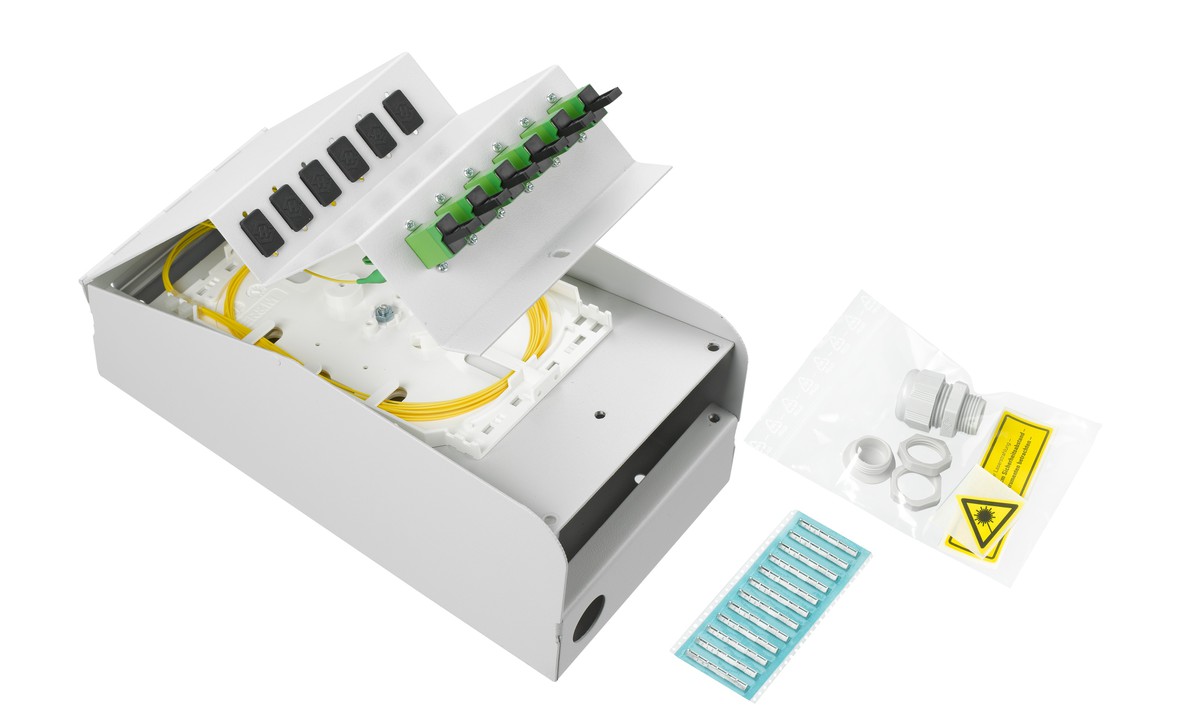 LWL AP Box abgestuft 6xE2000APC 9/125 komp.