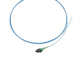 Pigtail blau für Fiberpanel Kompaktader G652 D,250 µm Stecker LC/APC  2.0 Meter
