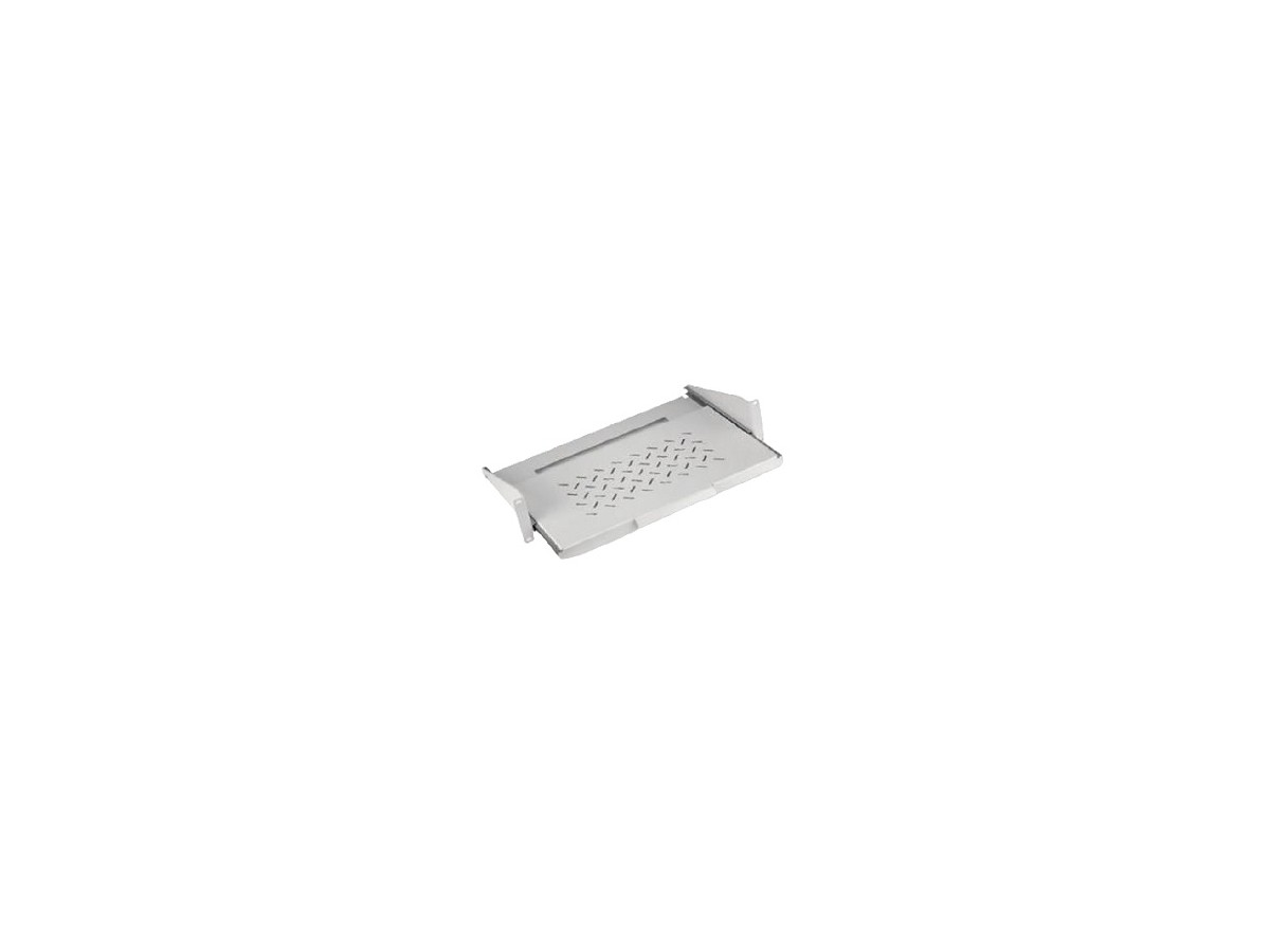 19“ Auszugstablar 2HE 2P 250mm 30kg mit LS PKx 400 RAL7035