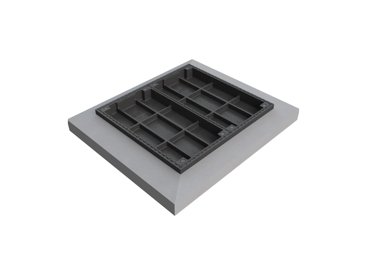 Abdeckung mit Sockel, Deckel ohne Beton 975x800mm (Appenzeller) BGS Swisscom 1370881