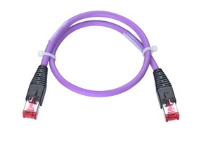 AK VBS Typ 16+ HR hf vio/sz Kat.6 4.0m vio Kabel: Uninet 7702 S/FTP Stecker: Hirose TM-21