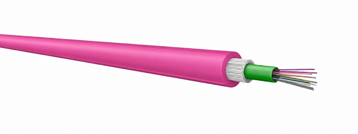 LWL Universalkabel 1x24 50/125 OM4 2kN LSFH ev 6.5mm BendBright Cca