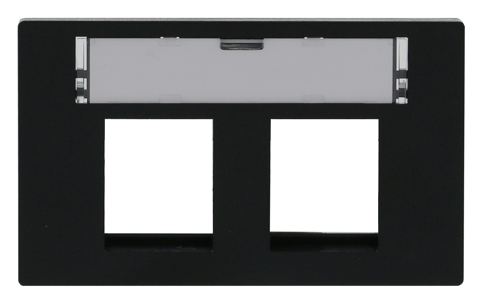 Prise FLF pour 2x Keystone 20mm, noire