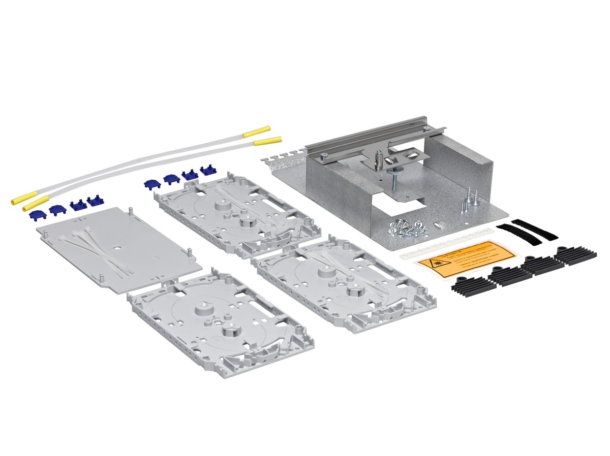Plaque de base pour coffret hybride, Set de montage complet avec tout le matériel &  instructions de montage Swisscom (sans coffret)