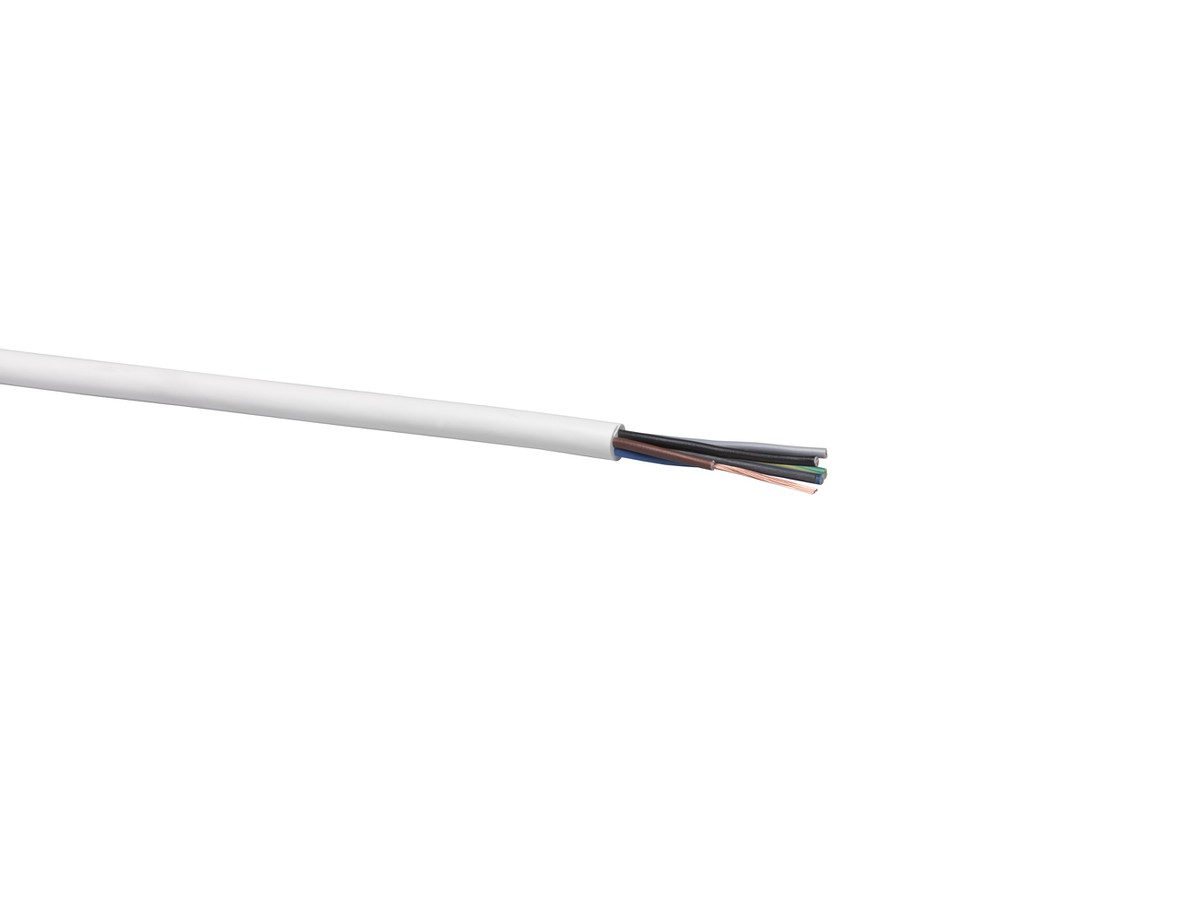 Câble Td 5x1.5 3LNPE PVC blanc Eca