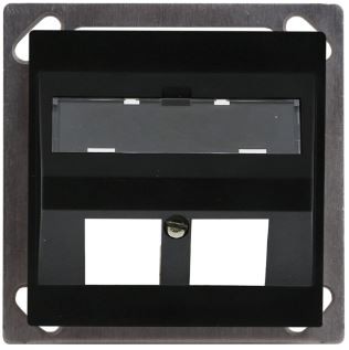 LAN BK60 Prise de sortie inclinée 2x Keystone EDIZIOdue 20 nr