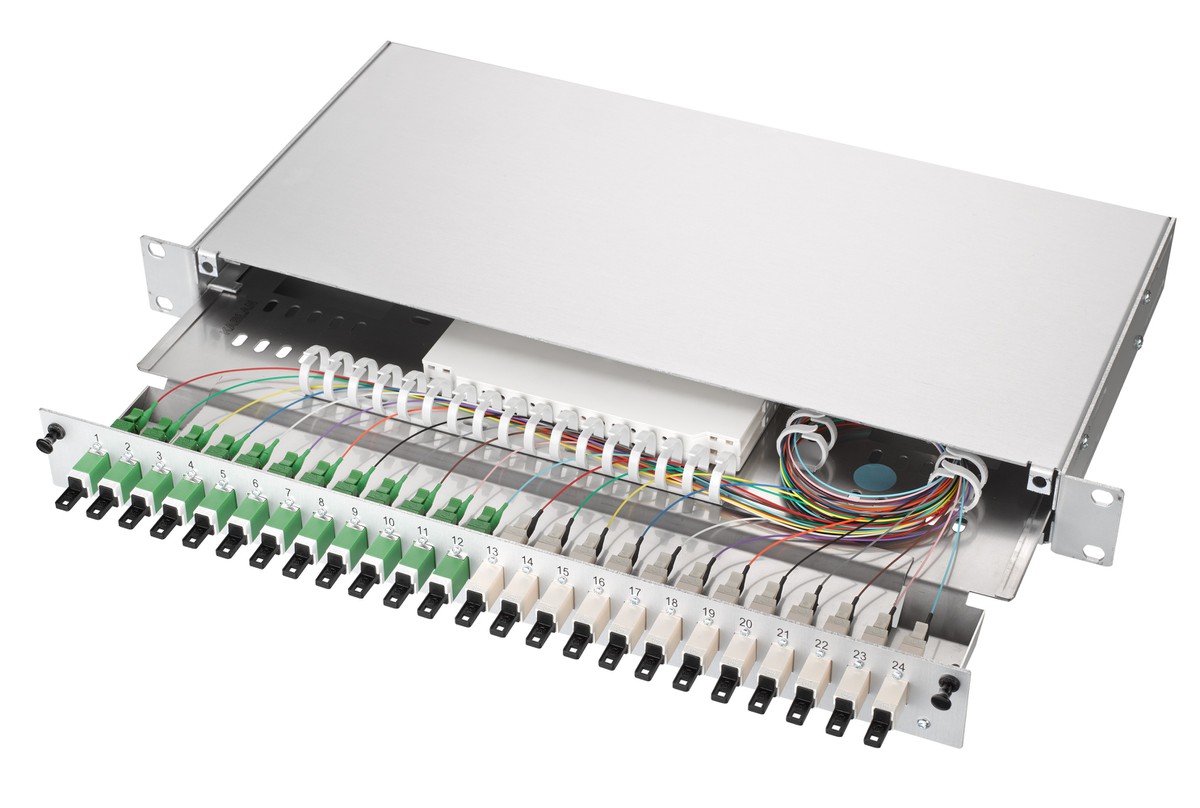 FO-KEV FUB-Standard 24xMM 50/125 PC OM3 E2000/PC ev. 1U