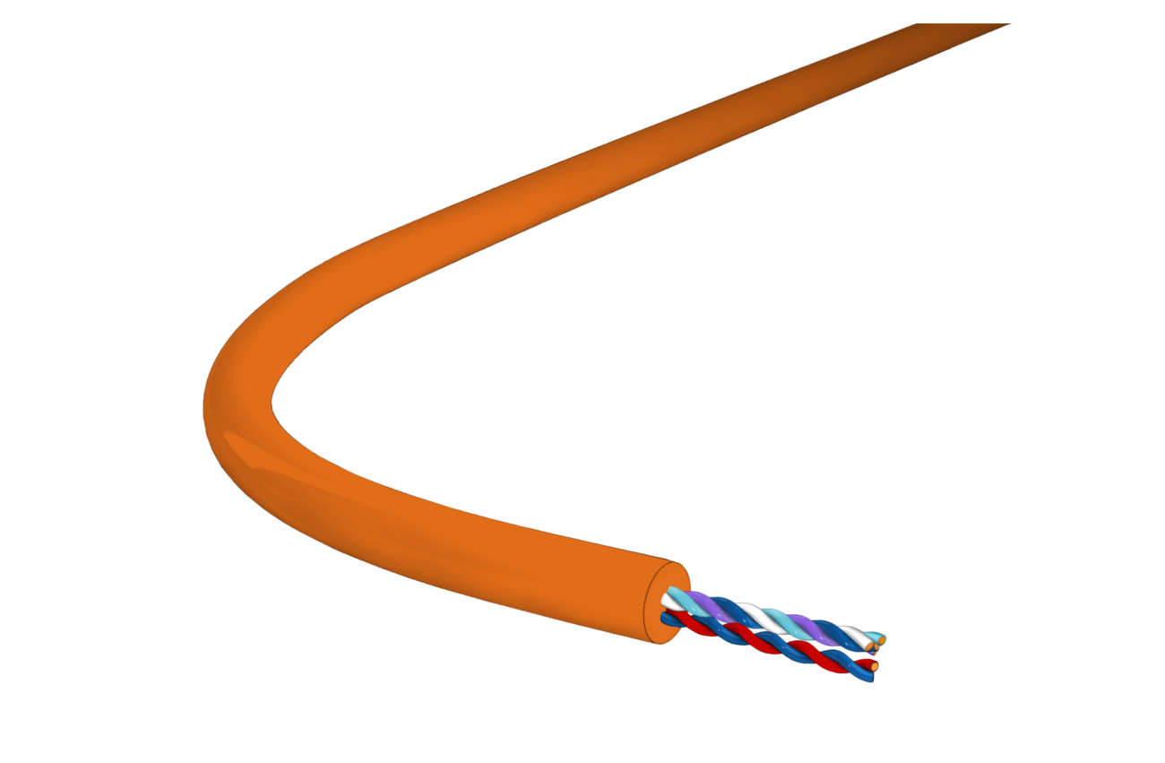 Cerberus 2x1.5 + 1x4x0.5 orange hf Kombi (09YS + 2Y)H