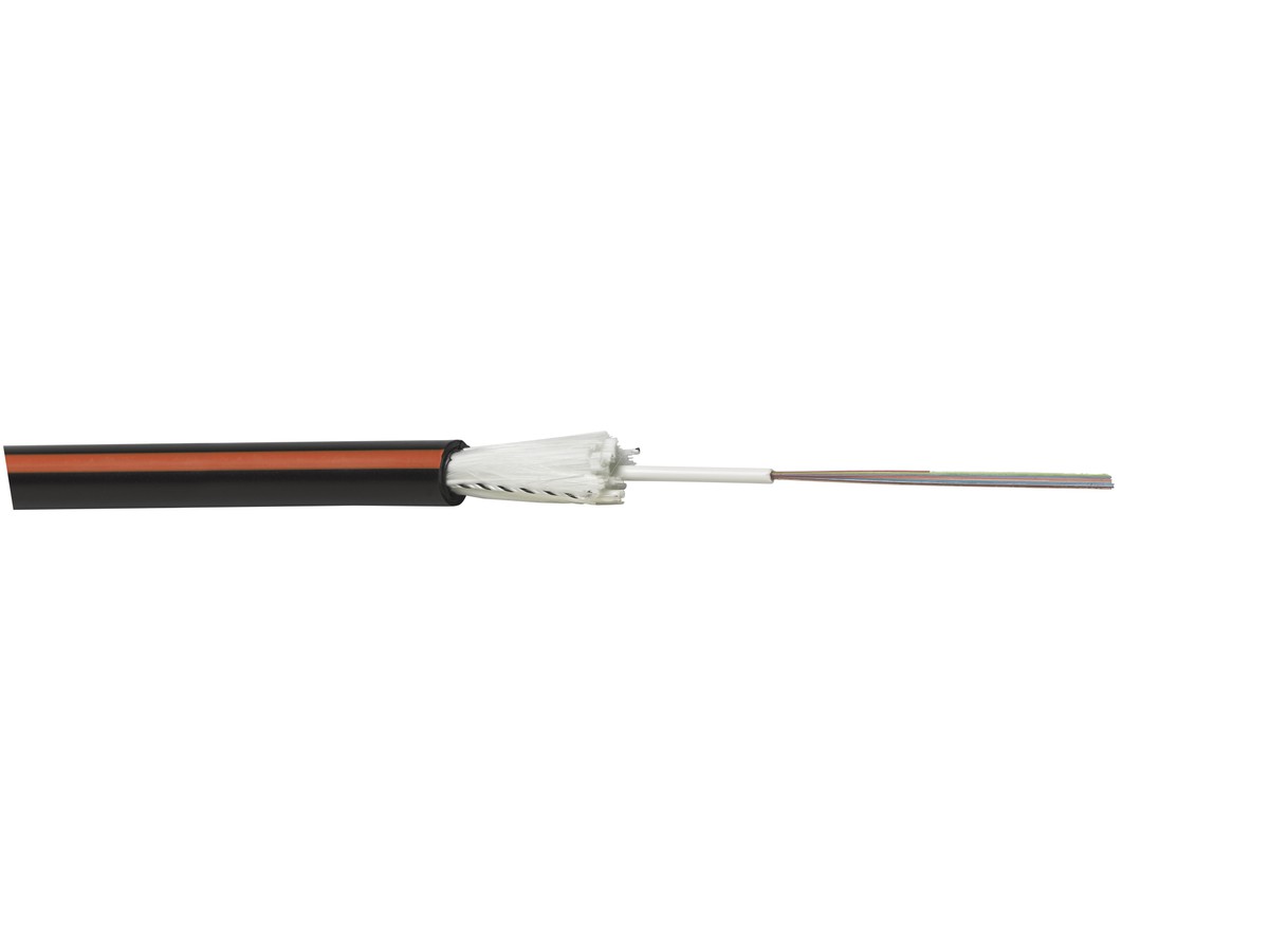 LWL Kabel H+S 24x50/125 NS  PE 10.5mm sz/og
