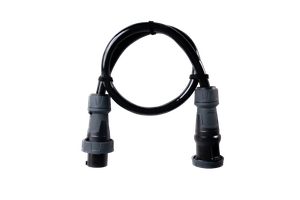 Alu Verlängerungskabel PUR Schwarz 5x35 konf. Stecker/Kupplung CEE 125A 5pol Schwarz 25m