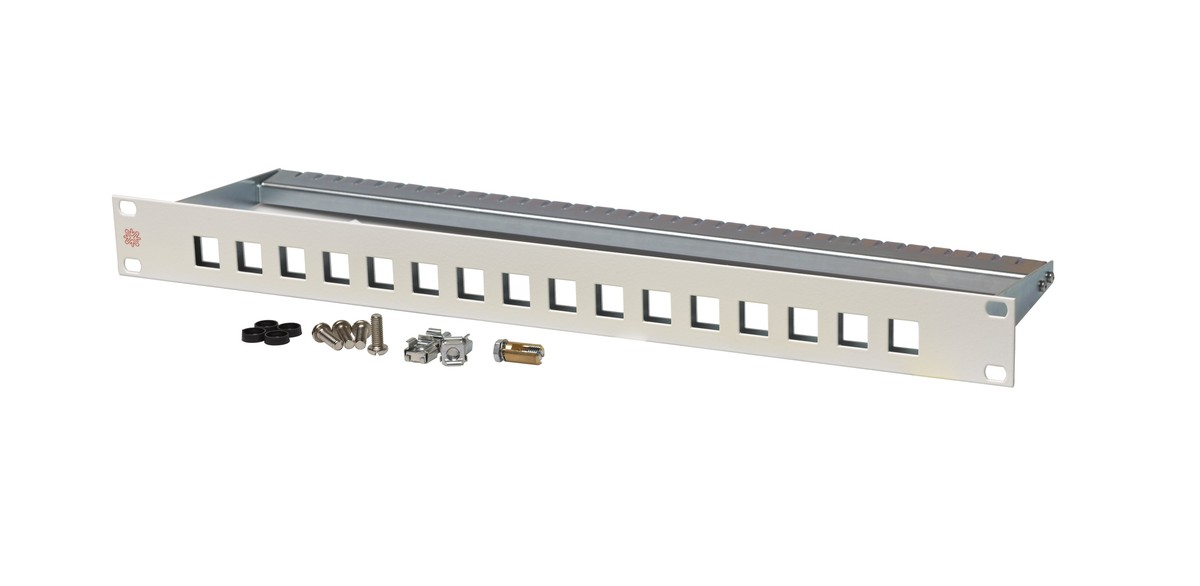 ITplus Panneau 19" 16 port 1U vide