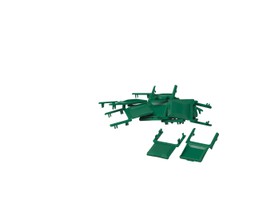 R&M Cache-poussière à charnière vert