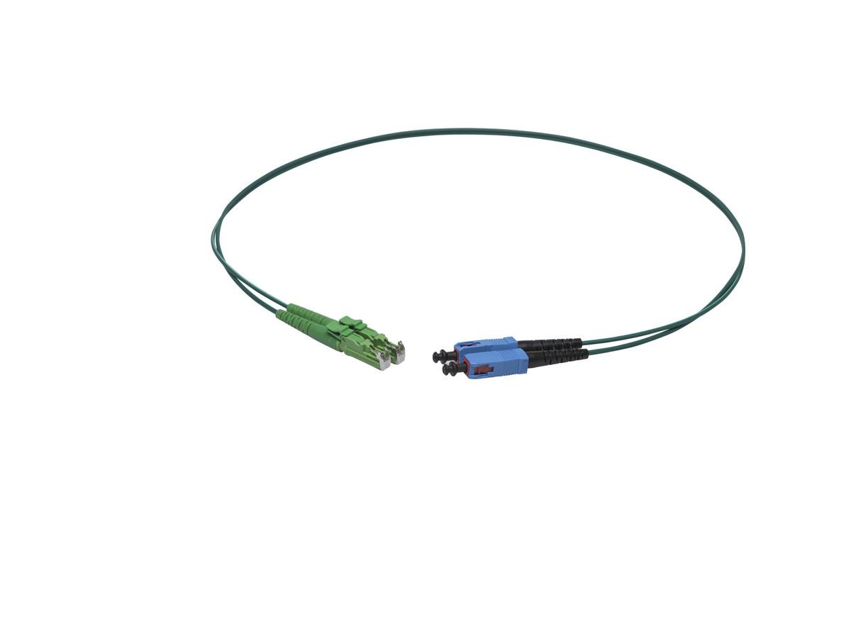 VL Dupl. Fig.8 9/125 E2000APC/SC gn 4.0m