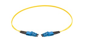 RL Dupl. Fig.8 2x1.4mm 9/125 LC/LC jaune 9.0m