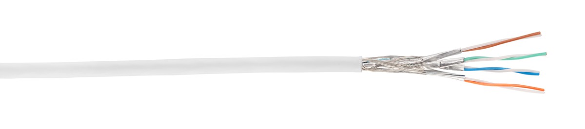 Datenkabel, S/FTP, Kat.7 HOME AWG26, FRNC/LS0H, weiss (RAL9010) Kabelbox mit 305m