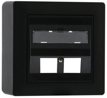 LAN AP prise de sortie oblique 2 x Keystone EDIZIOdue 19 nr