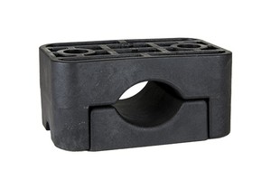 Bride de fixation noir, KOZ 50-75mm, Polyamide renforcé de fibre de verre, sans vis