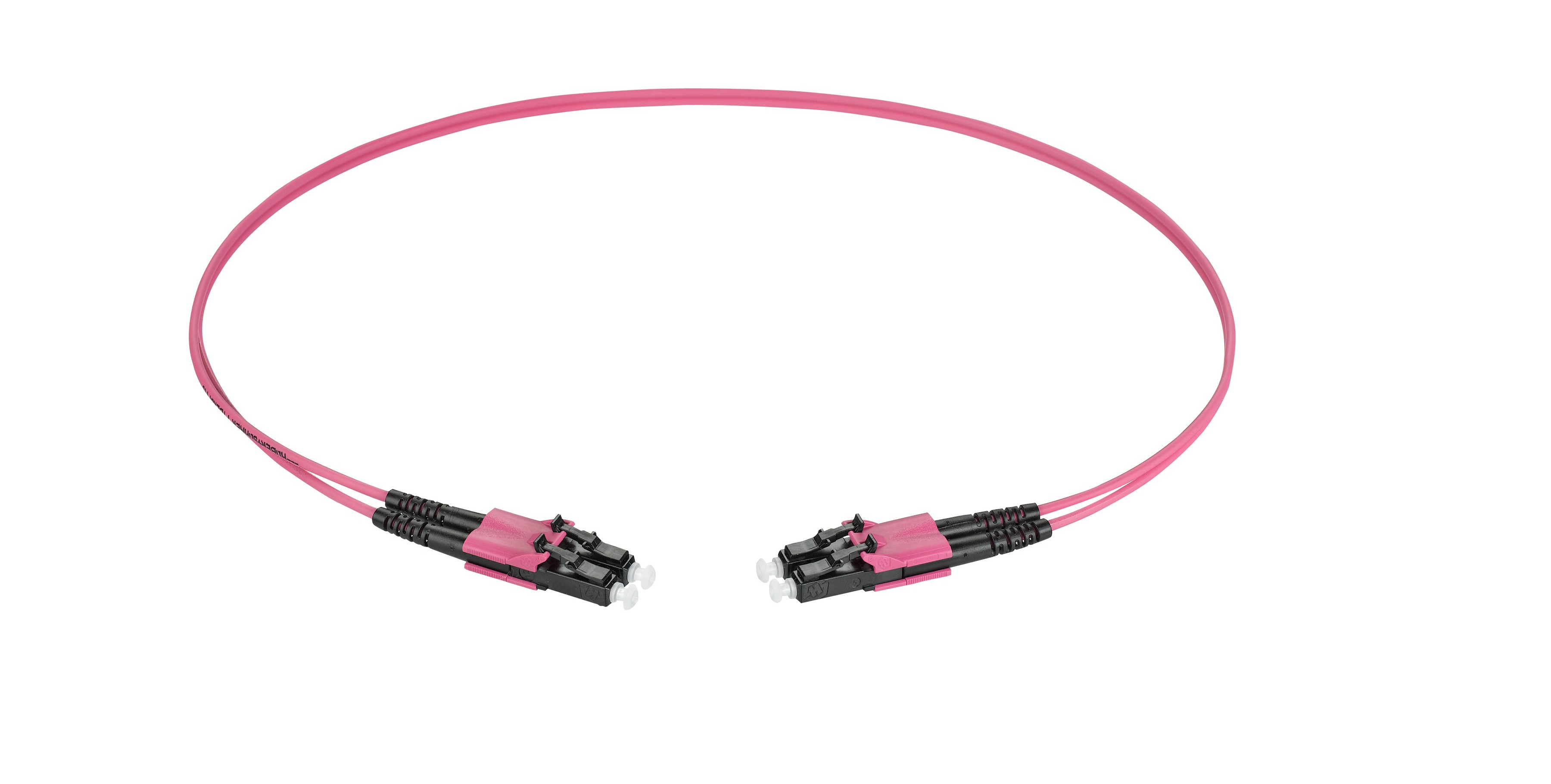 RL Dupl. Fig.8 2x1.4mm 50/125 OM4 LC/LC violet 4.0m