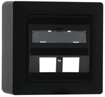 LAN AP54 prise de sortie oblique 2 x Keystone EDIZIOdue 20 nr