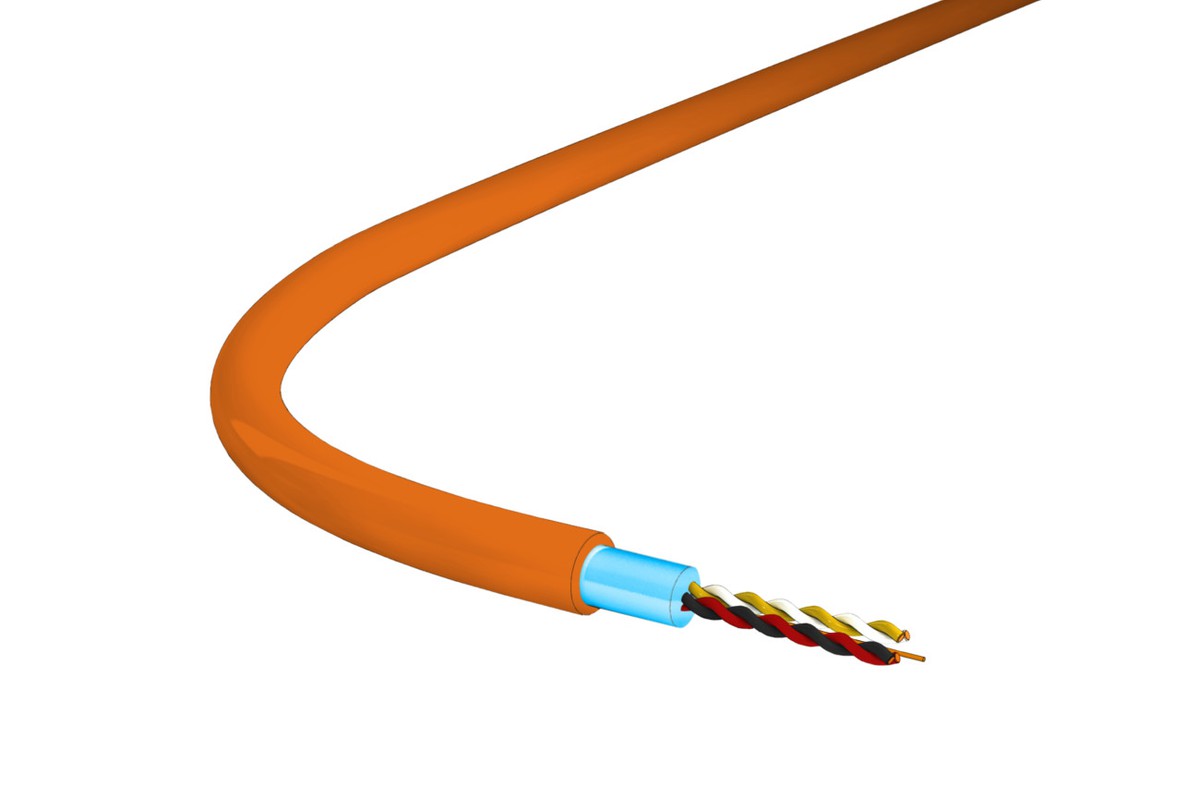 EIB/KNX-BUS (St) 2x2x0.8 sh orange Cca