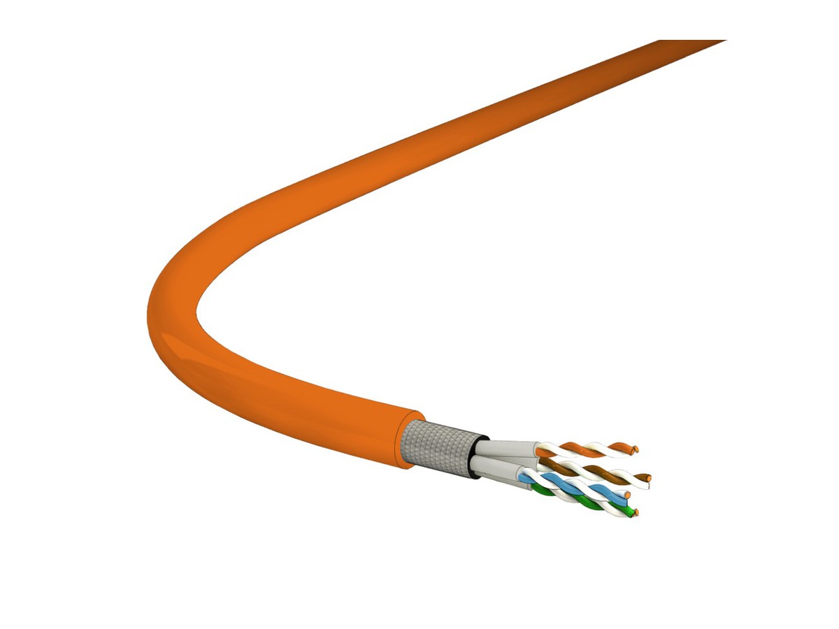 VOKA Ethernet ex Kat.7 S/FTP 4x2xAWG23 FRNC orange Dca