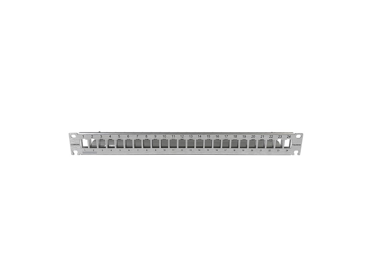 Corning  Patchpanel 24 Port 1HE leer ALU blank KS-Serie