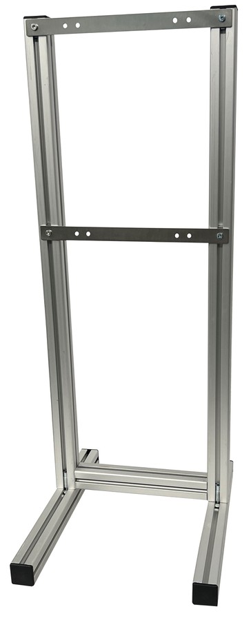 Cadre support DISTRO en profilé d'aluminium 20200
naturellement anodisé
H/L/P 884/320/408mm
pour des distributeurs 215 et 260