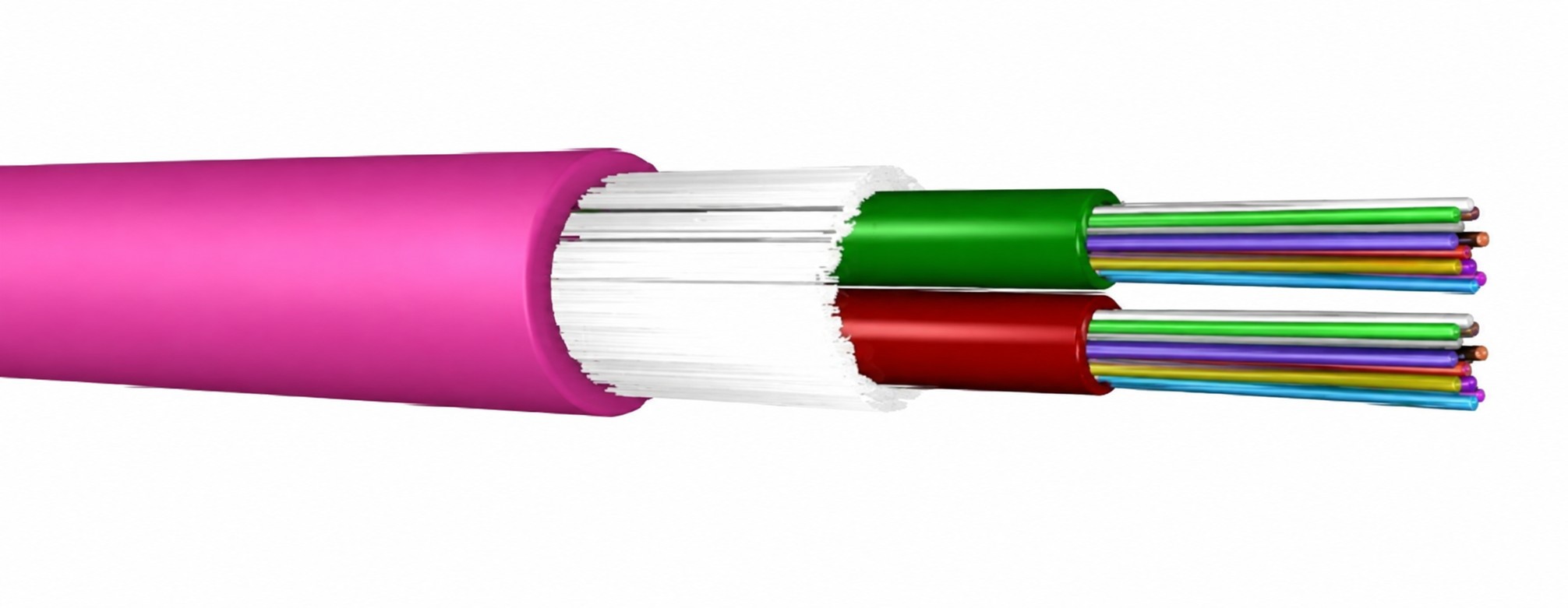 LWL Universalkabel 2x12 50/125 OM4 3kN LSFH ev 9.9mm BendBright Dca