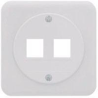 LAN UP63 prise droit 2 x Keystone STANDARDdue 20 blc