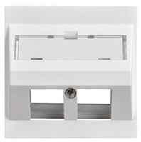 LAN UP Prise de sortie inclinée 2x Keystone EDIZIOdue 19 blc