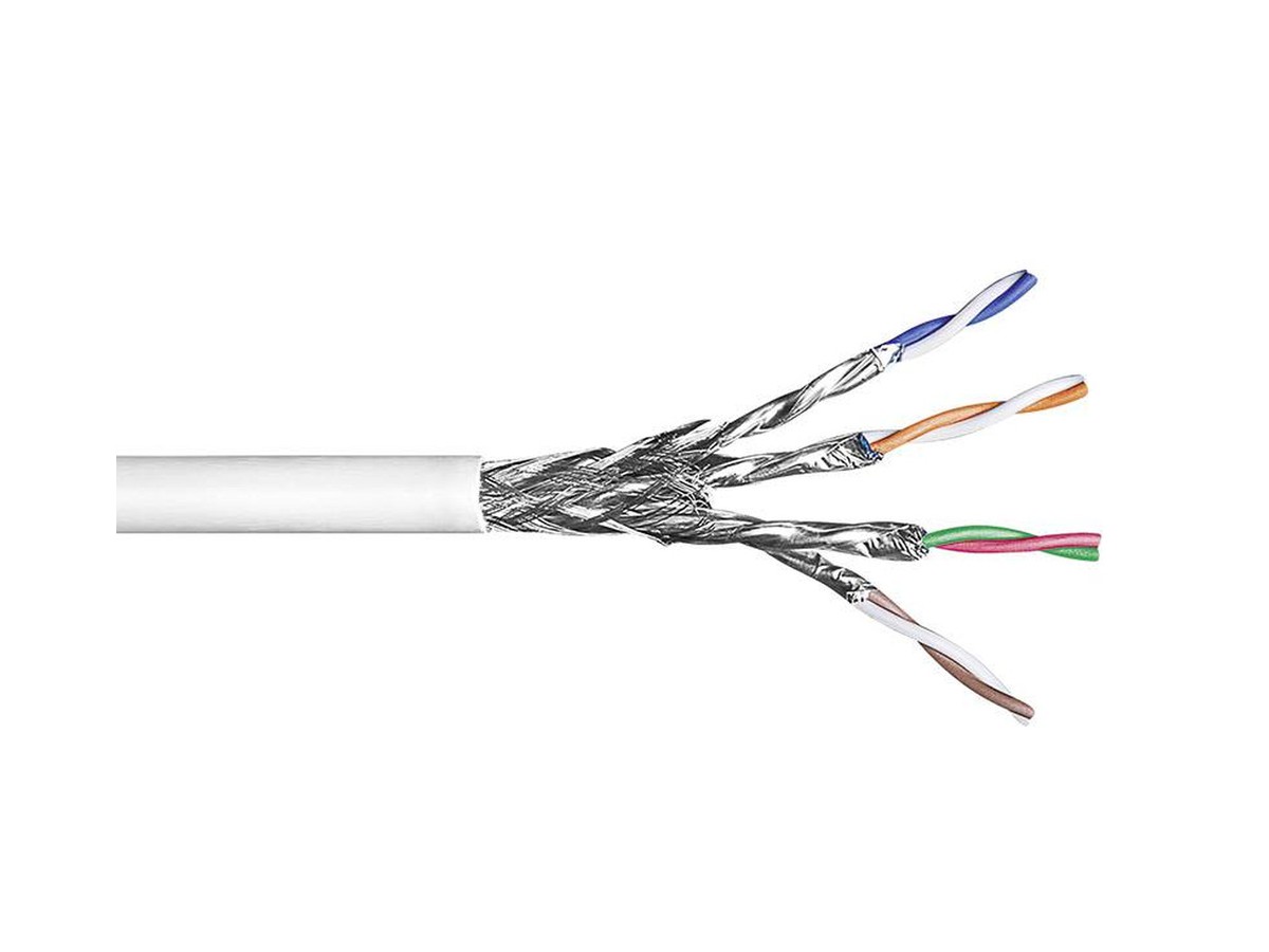 Netconnect Kabel Kat.7 S/FTP 4x2xAWG23 weiss Cca