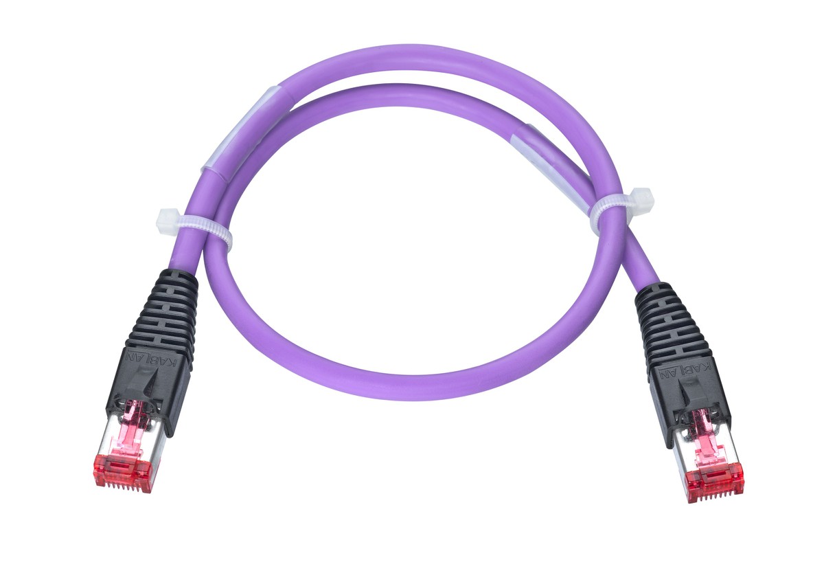 AK VBS Typ 16+ HR hf vio/sz Kat.6 2.0m vio Kabel: Uninet 7702 S/FTP Stecker: Hirose TM-21