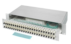 LWL 19" KEV 2HE ausz. 36xSC 50/125 komp.