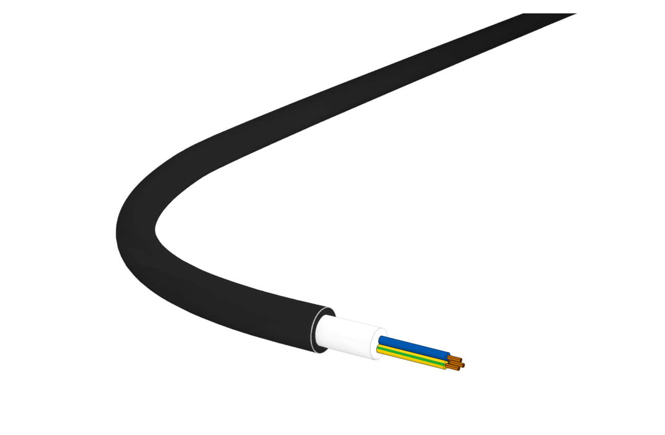 Soil flex 3x2.5 LNPE hf schwarz B2ca