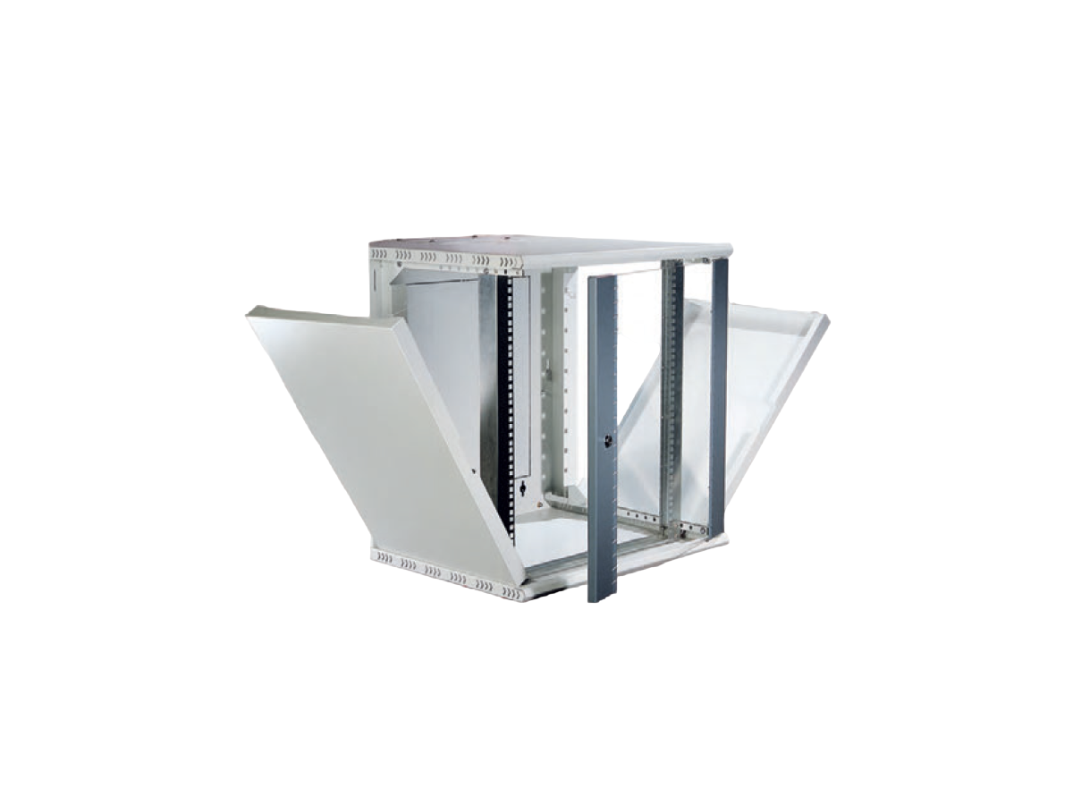 Rack mural sur pied 19" PKM 400 600x413x493 9U RAL7035