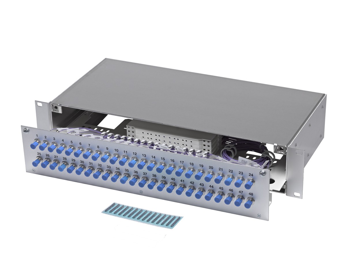 LWL 19" KEV 2HE ausz. 36xST OM3 komp.