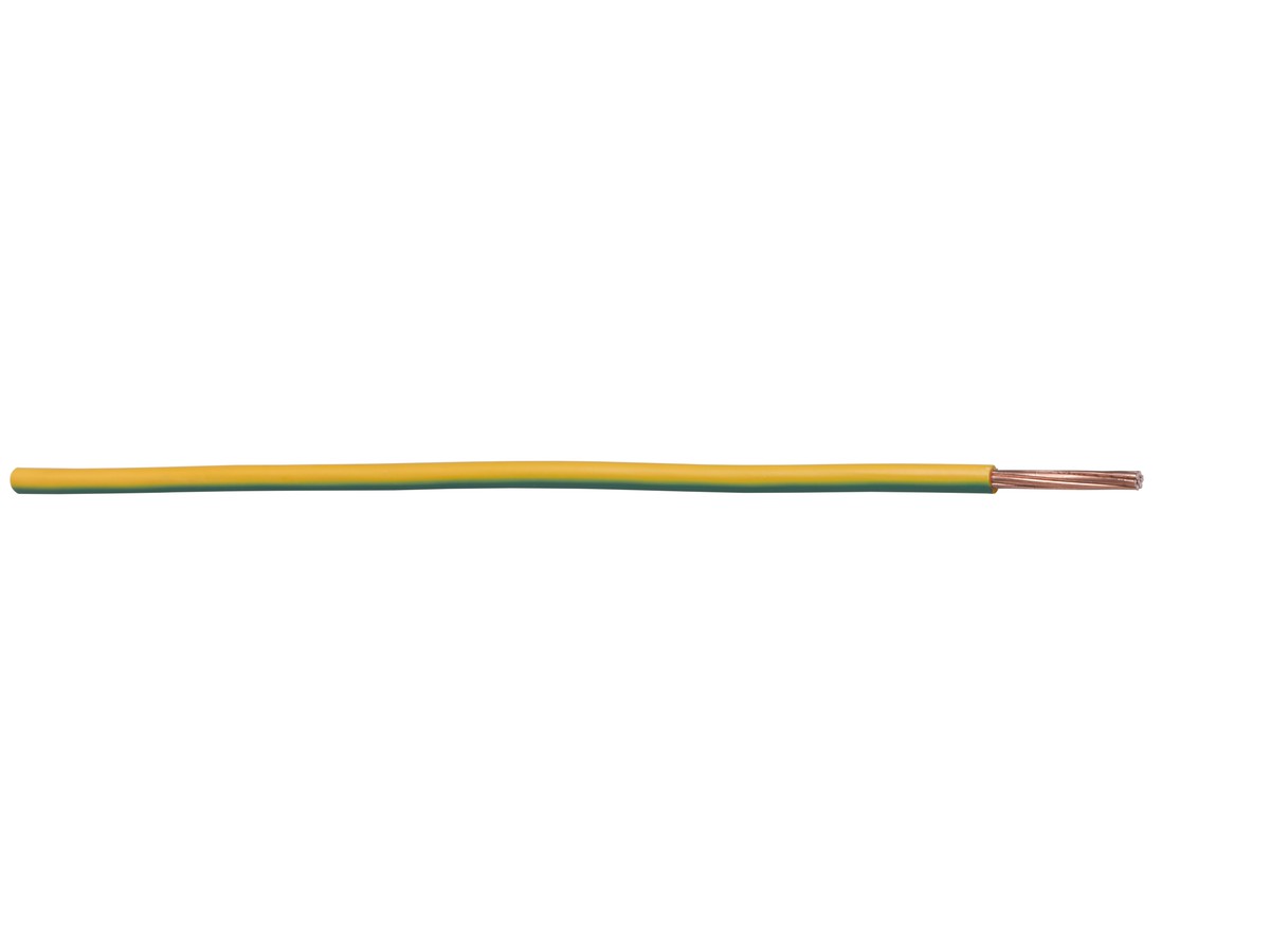 Corde-T 10 mm2 jaune-vert Eca H07V-R