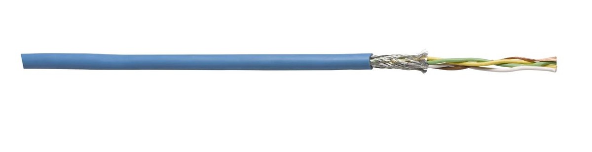 Eigens. Kabel 2x2x0.75 DIN (St) hf blau Cca