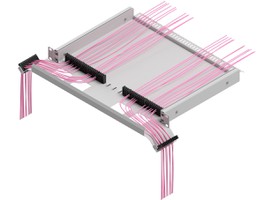 Organisateur de cordons de brassage 19" 1UH RAL7035 extensible
