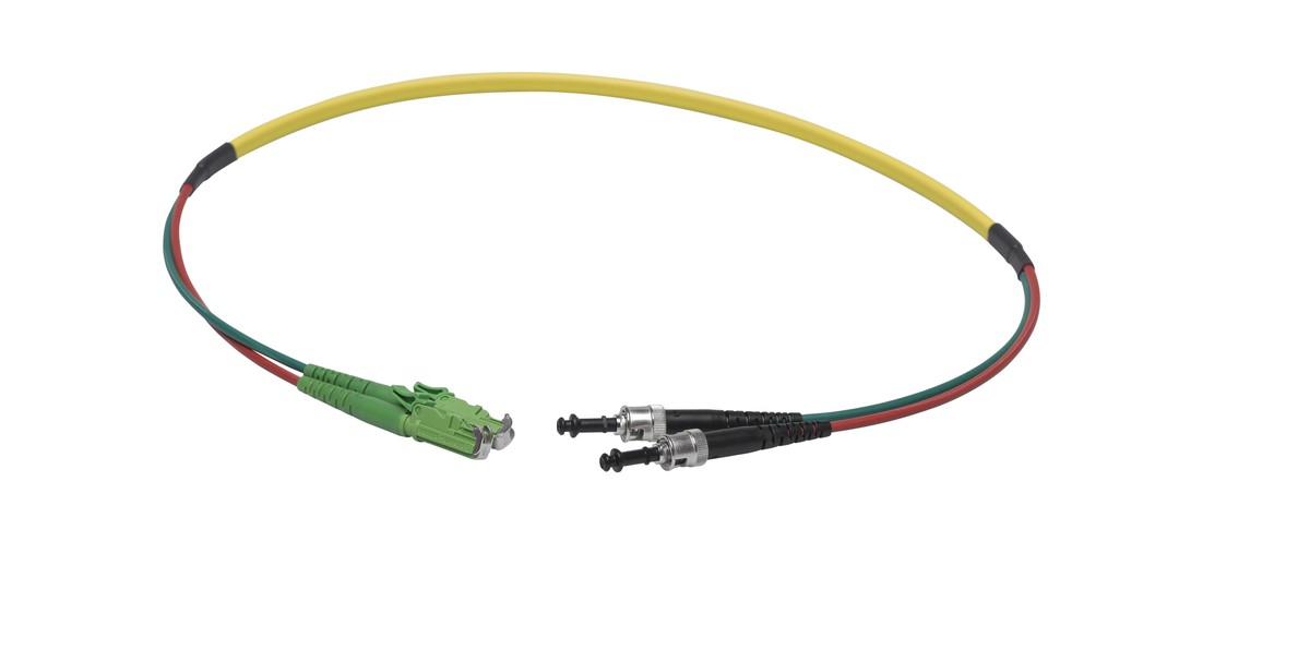 VL Dupl. Fig. 0 9/125 ST/E2000APC gb 3.5m