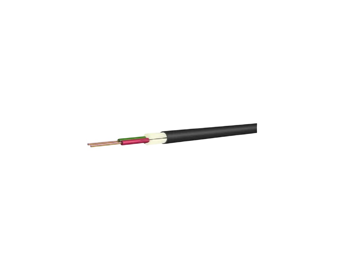 LWL Twintube 24x50/125 OM4 NS LDPE noir Fca d:8.8x9.4mm