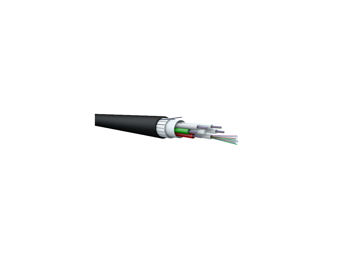 Câble FO universel 4x12 9/125 9000N LSFH-RF nr/or Cca