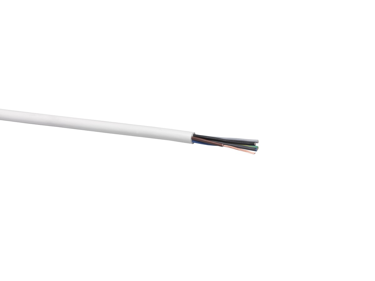 Câble Td 5x1 3LNPE PVC blanc Eca