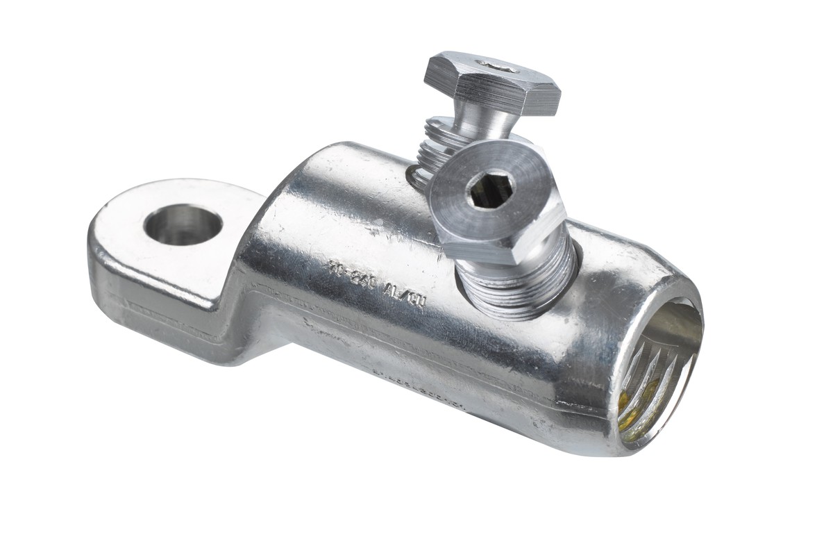 Cosse à vis AL étamé pour AL/Cu C16-95mm2 M12, pas pour ALSE, avec 2 tête autocassante